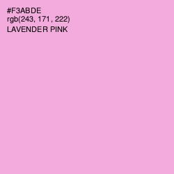 #F3ABDE - Lavender Pink Color Image